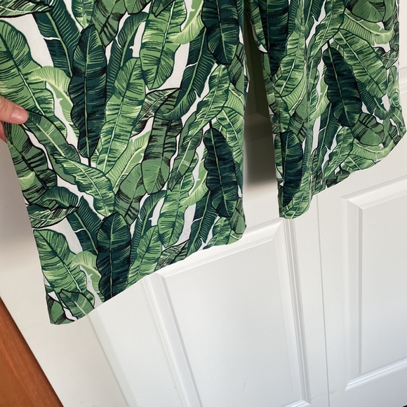Banana leaf print wide leg pants - Picture 2 of 5